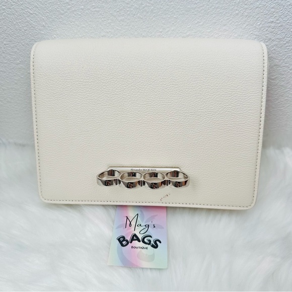 Alexander McQueen: Four-Ring Clutch Crossbody Bag - Picture 4 of 16